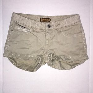 Luxurie tan shorts for women size 26